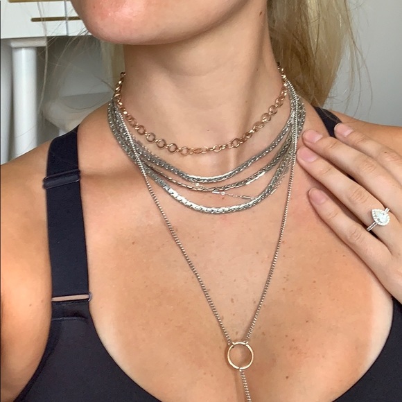Free people necklace multistand choker Y - Picture 1 of 4